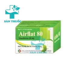Airflat 80 Mebiphar-Austrapharm - Thuốc điều trị triệu chứng đầy hơi